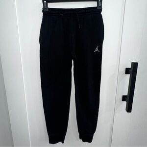 Jordan Boys Black Fleece Joggers Sweatpants - Size Medium (10-12)
